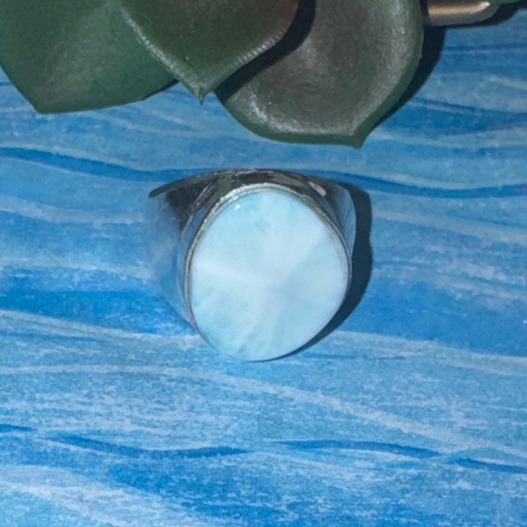 Caribbean Larimar Silver Ring
